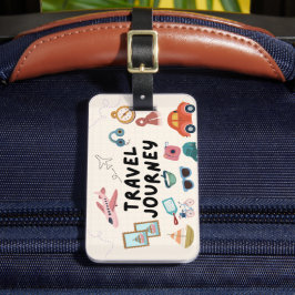 Impresionante etiqueta de equipaje para viajes de 