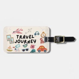 Impresionante etiqueta de equipaje para viajes de 