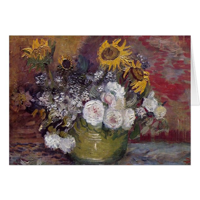 Impresionante Floral Still Life - Vincent van Gogh (Anverso (Horizontal))