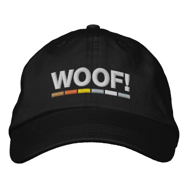 ¡Impresionante Gay Tiene Woof! Gorra de béisbol bo (Anverso)