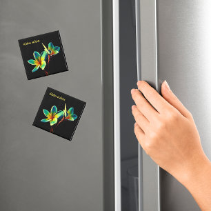 Impresionante imán de temática acuarela de Plumeri