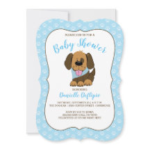 Impresionante invitación de Baby Shower a Perro Ca