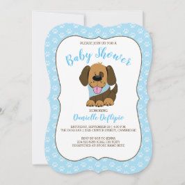 Impresionante invitación de Baby Shower a Perro Ca