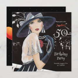 Impresionante invitación de cumpleaños por el Art 