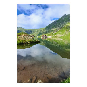 Impresionante lago Balea Rumania – Fotografía alpi