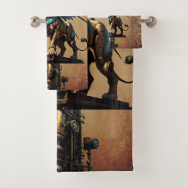 Impresionante león de vapor