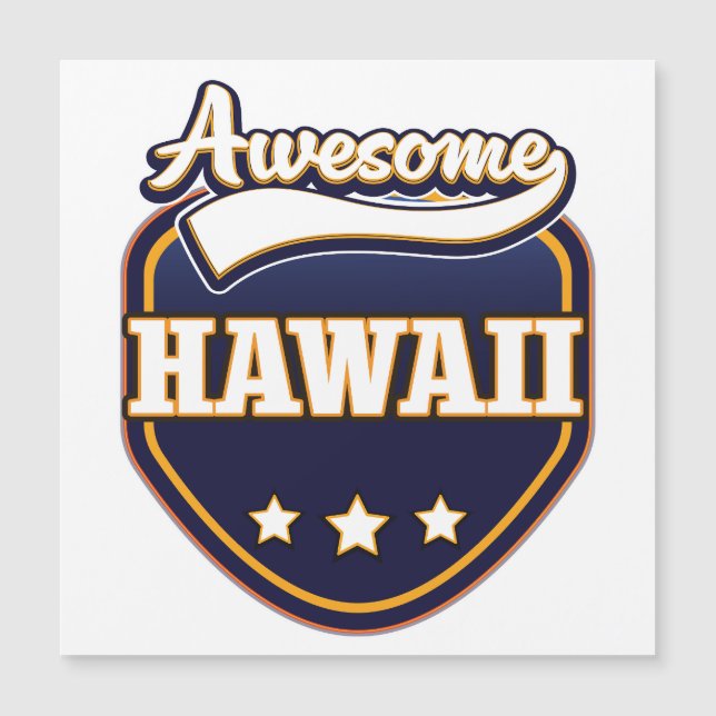 Impresionante logo deportivo de Hawaii (Anverso)