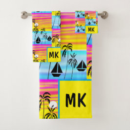 Impresionante navegación tropical por atardecer