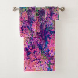 Impresionante paisaje morado y rosa caliente