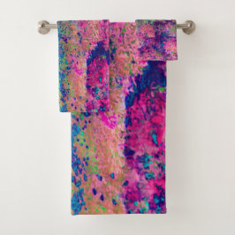 Impresionante paisaje morado y rosa caliente