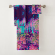 Impresionante paisaje morado y rosa caliente