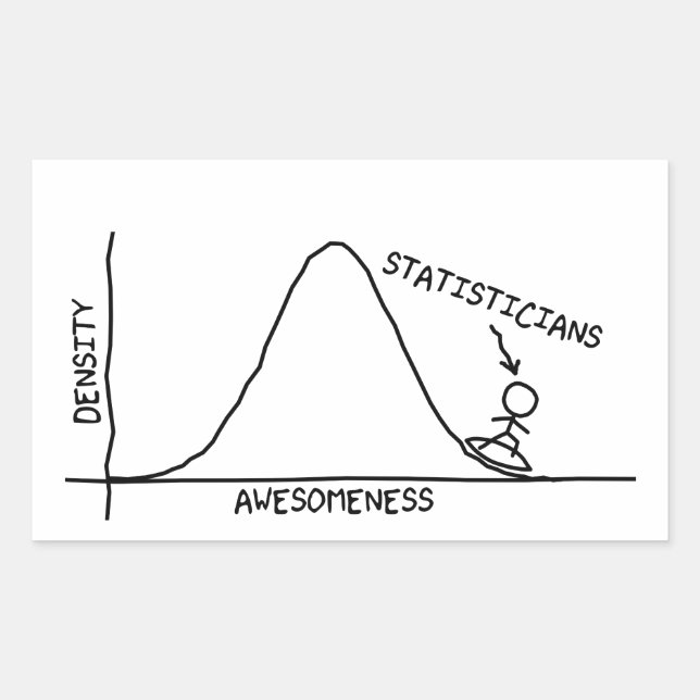 Impresionante Pegatina de estadística (Anverso)