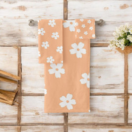 Impresionante pintura y retro floral blanco, alegr