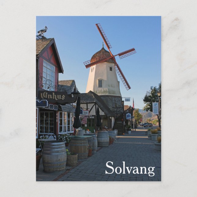 ¡Impresionante Postal Solvang! (Anverso)