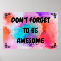 "Impresionante" Poster de arte de pared positivo