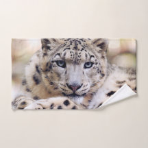 Impresionante retrato de leopardo de las nieves