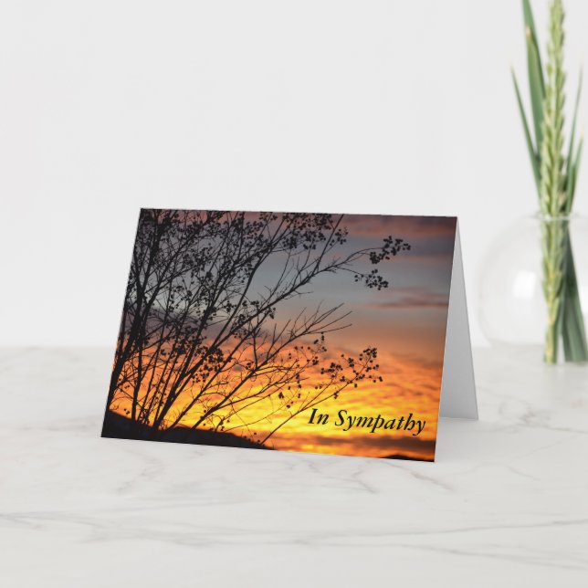 Impresionante tarjeta de felicitación Sunset Sympa (Anverso)
