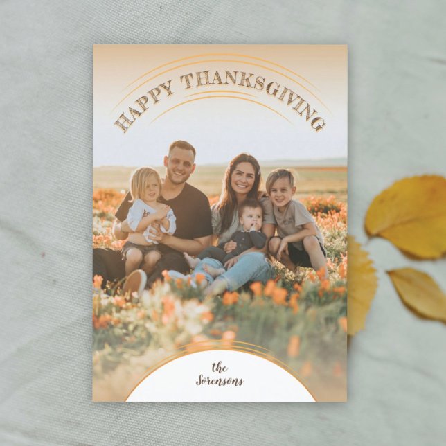 Impresionante tarjeta de foto feliz día de gracias (Subido por el creador)