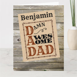 Impresionante tarjeta de nombre personalizada con 