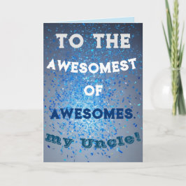 Impresionante tarjeta de vacaciones tío