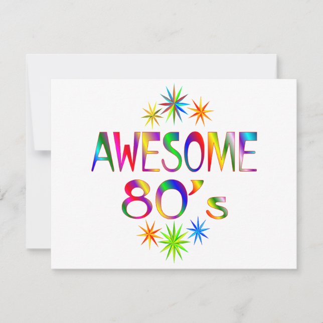 Impresionantes años 80 (Anverso)