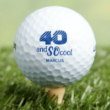 Impresionantes bolas de golf de 40 años fiesta