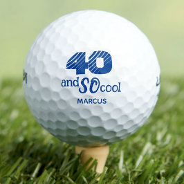 Impresionantes bolas de golf de 40 años fiesta