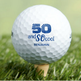 Impresionantes bolas de golf de 50 años fiesta