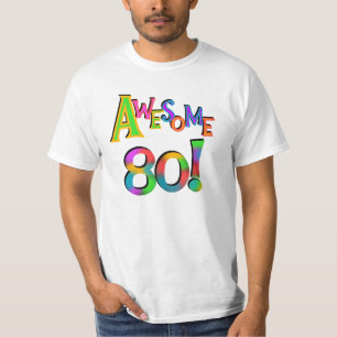 Impresionantes camisetas de cumpleaños 80 y regalo