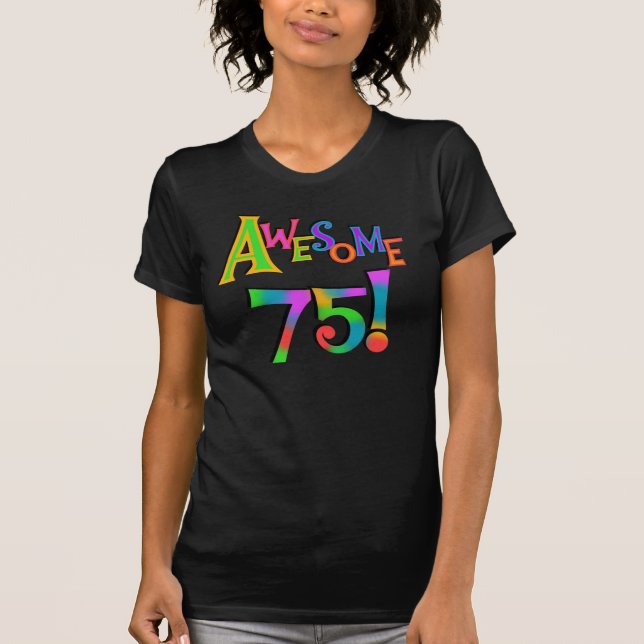 Impresionantes camisetas y regalos de 75 cumpleaño (Anverso)