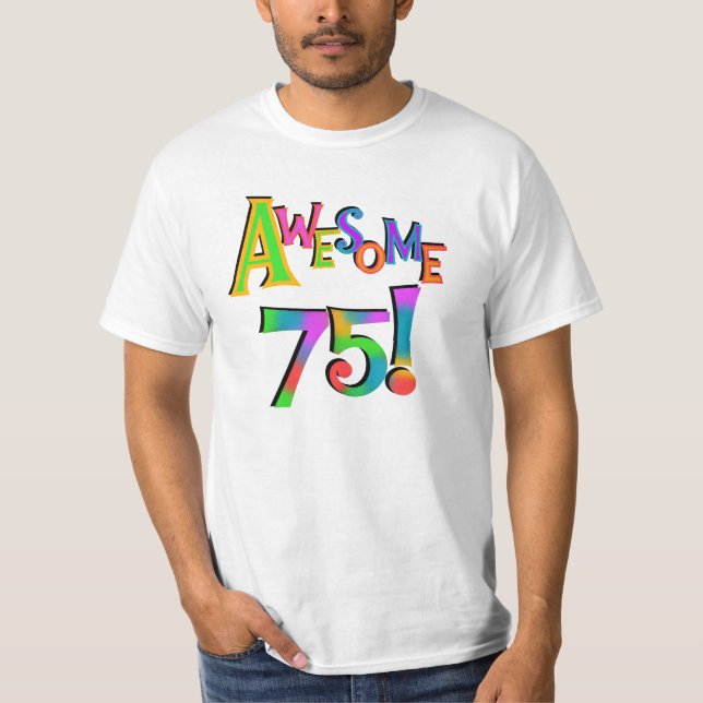 Impresionantes camisetas y regalos de 75 cumpleaño (Anverso)