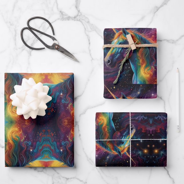 Impresionantes hojas de papel de envolvimiento de  (Anverso)