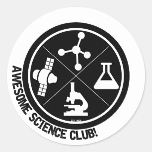 ¡Impresionantes Pegatinas del Club de Ciencias!