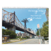 Impresionantes puentes del calendario de pared de 