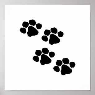 Impresiones animales de la pata