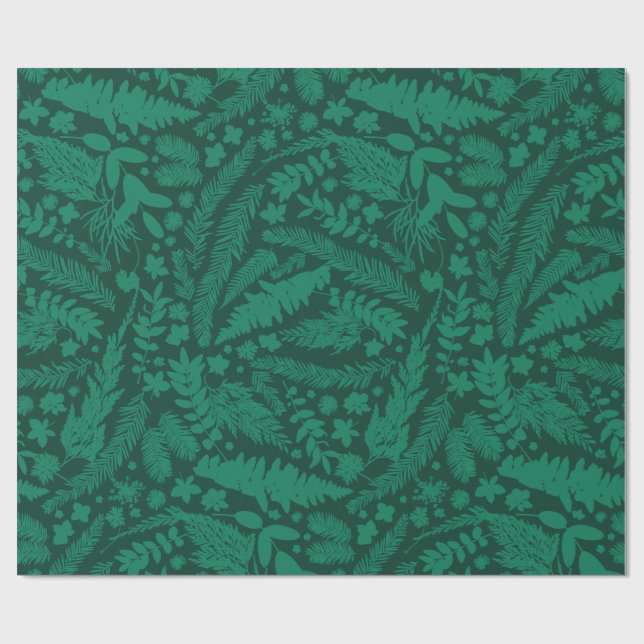 Impresiones botánicas modernas Papel de ajuste (Superficie plana)