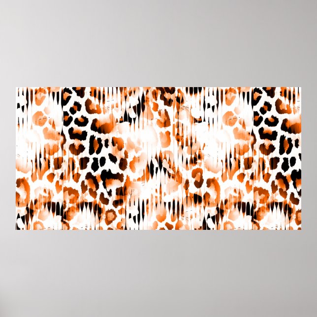 Impresiones de animales africanos. Patrón natural  (Frente)