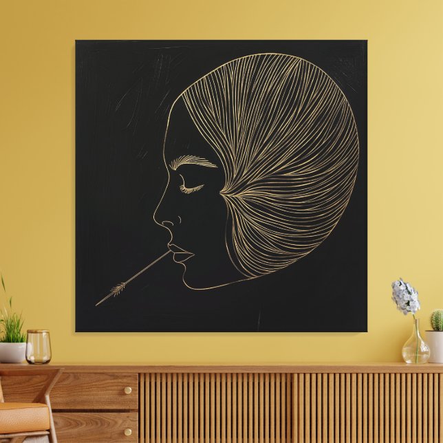 Impresiones de arte abstractas de oro (Insitu (Sala de estar))