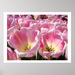 Impresiones de arte de jardín de flores de tulipán