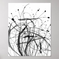 Impresiones de Arte de Línea Abstracta Mínima
