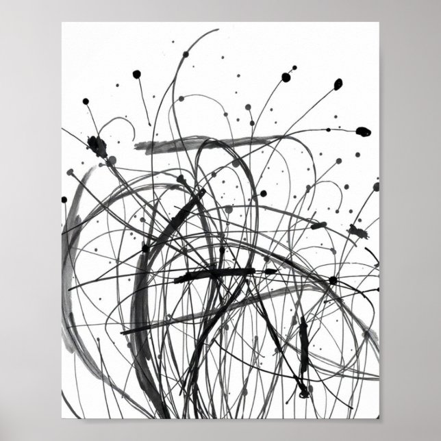 Impresiones de Arte de Línea Abstracta Mínima (Frente)