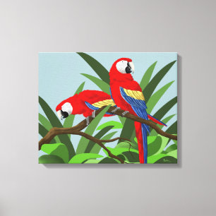 Impresiones de arte de loros