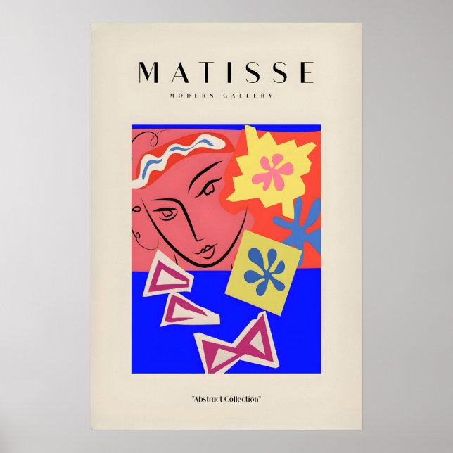 Impresiones de arte de Matisse - Cara abstracta co (Frente)