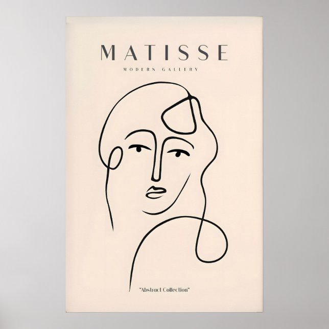 Impresiones de arte de Matisse - Cara abstracta de (Frente)