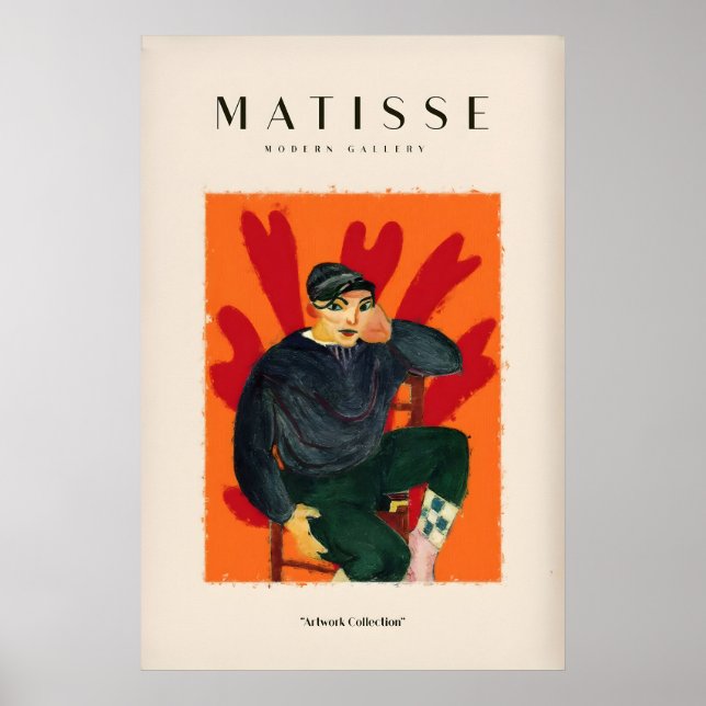 Impresiones de arte de Matisse - Figura sentada en (Frente)