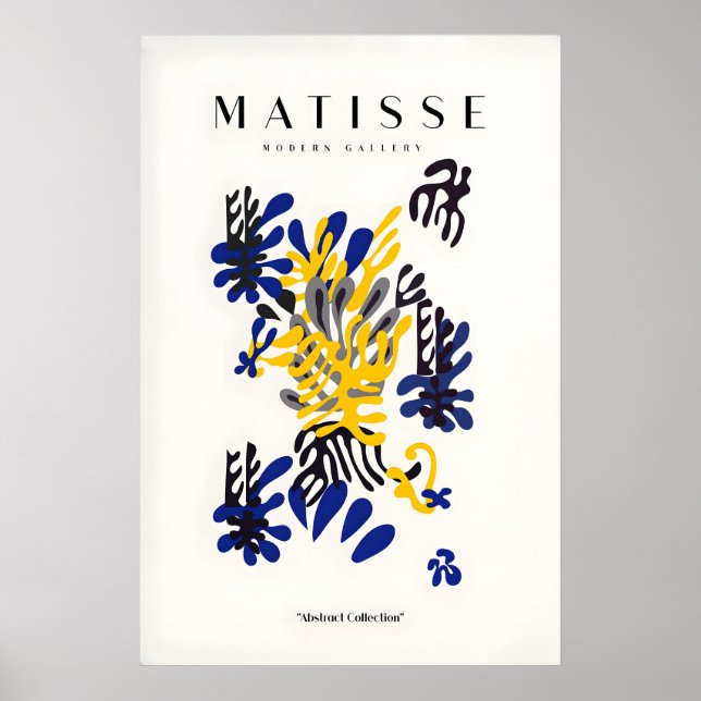 Impresiones de arte de Matisse - Floral abstracto  (Frente)