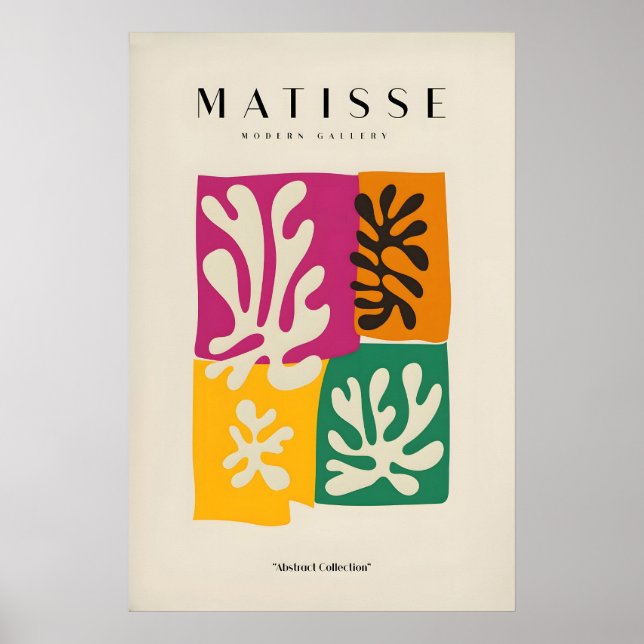 Impresiones de arte de Matisse - Hojas abstractas  (Frente)