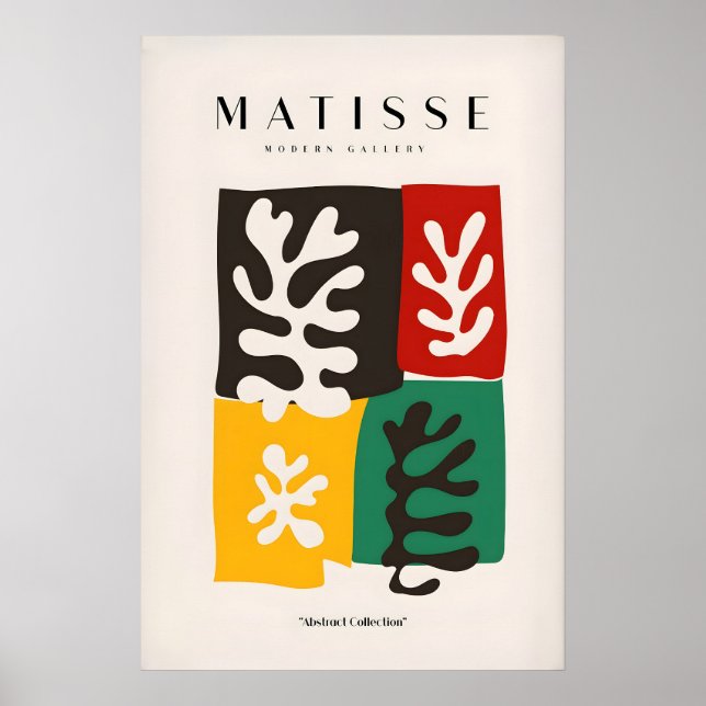 Impresiones de arte de Matisse - Hojas abstractas  (Frente)