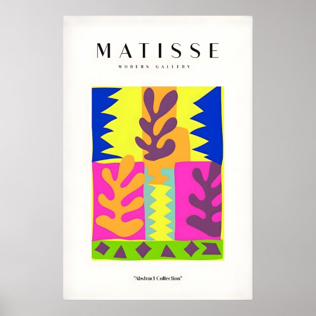 Impresiones de arte de Matisse - Hojas abstractas  (Frente)