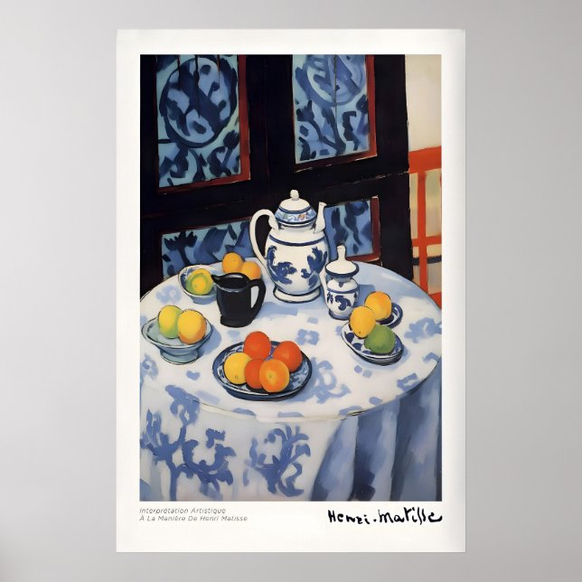 Impresiones de arte de Matisse - Mantel azul de St (Frente)